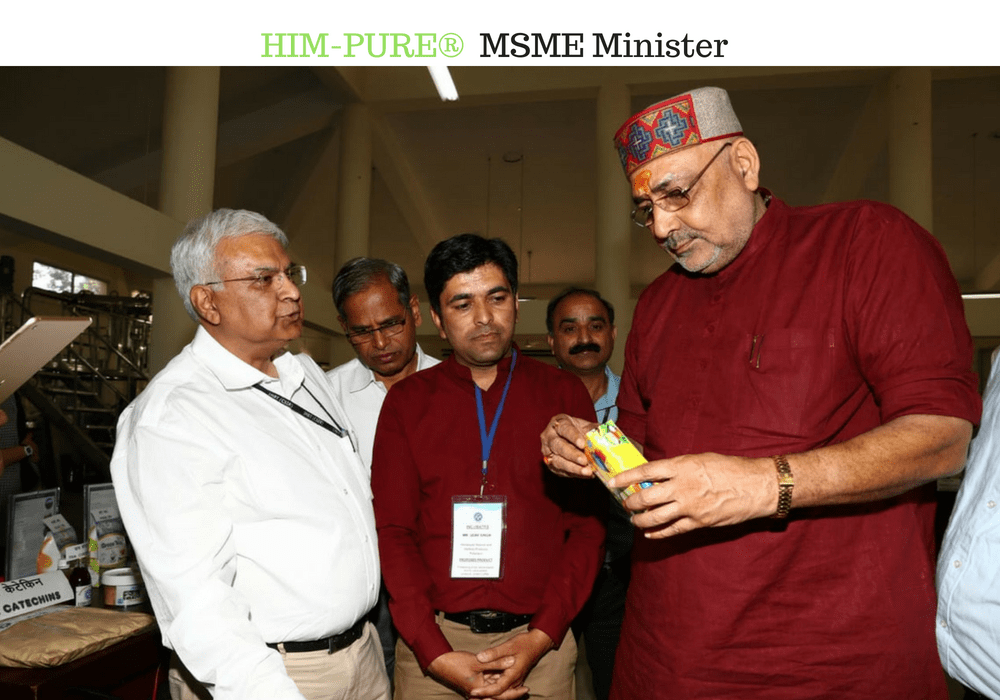 Former Indian MSME Minister Shri Giriraj Singh Ji appreciating Himpure products